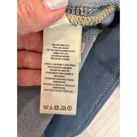 Free People We The Free Penny Pull-On Flare Blue Jeans - Size 25 - Picture 4 of 8